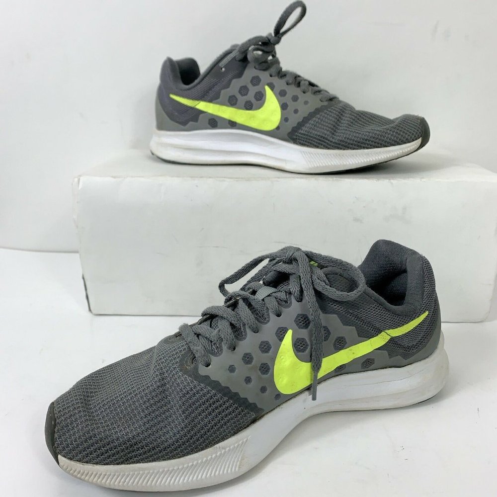 Nike Downshifter 7 Men Sz 7 Gray Volt Shoes - Picture 2 of 8